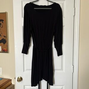 FOXBLOOD balloon sleeve waist tie dress